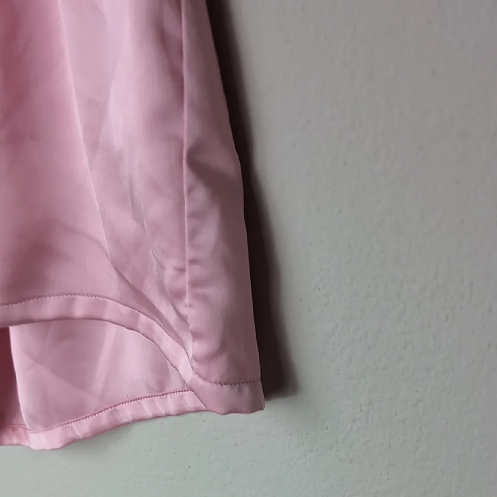 Show Me Your MuMu Pink Satin Pajama Set Womens XS Pink Golden 2